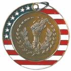 2" Stars & Stripes Medal - Torch