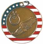 2" Stars & Stripes Medal - Track