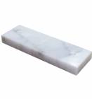 White Marble Trophy Lid 7 1/2" x 2 1/2" 3 Hole