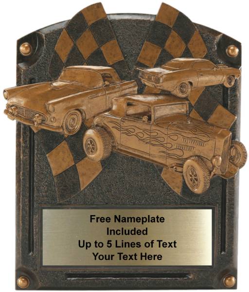 Car Show - Legends of Fame Series Resin Plate 6" x 8"