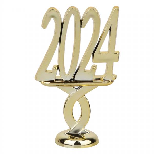 2 1/2" Gold "2024" Year Date Trophy Trim
