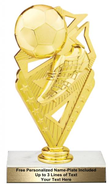 6 3/4" Soccer Action Trophy Kit