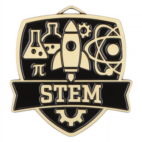 2 1/2" STEM Shield Series Award Medal #2