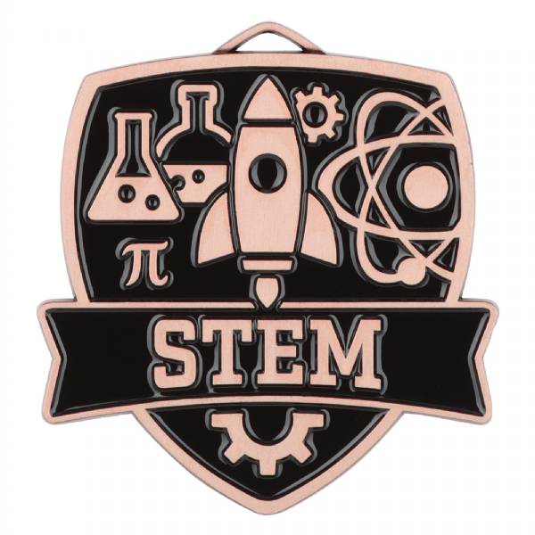 2 1/2" STEM Shield Series Award Medal #4