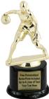 7" Gold Female Crossover Basketball Trophy Kit with Pedestal Base