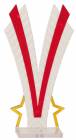 Red Flare Series Trophy Figure Frame 6 7/8"