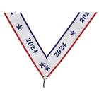1 1/2" x 32" 2024 Neck Ribbon with Snap Clip