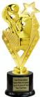 8" Boxing Action Trophy Kit with Pedestal Base