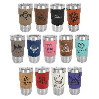 20oz Polar Camel Tumblers with Leatherette Grip