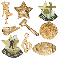 Chenille Letter Insignia Pins