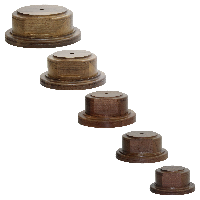 Genuine Walnut Round Cup Bases