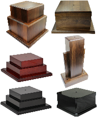 Rosewood Piano Finish Stackable Wood Trophy Base - China Wooden Cup Base  and Piano Finish Wood Base price