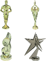 Metal Trophy Figures