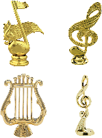 Music Lyre Figure