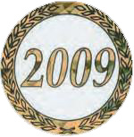 2" Hologram 2009 Year Mylar Trophy Insert