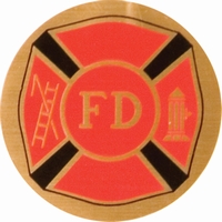 Fire Department 2" Mylar Trophy Insert