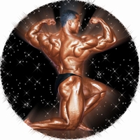 2" Male Bodybuilding Photo Trophy Insert