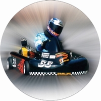 2" Go-Kart Photo Trophy Insert