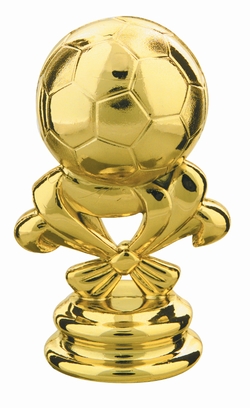 Gold 2 5/8" Soccer Ball Trophy Trim Piece