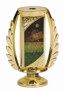 5" Baseball Motion Graphic Spinning Trophy Riser