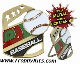 Baseball Cobra Kickstand Gold Award Medal