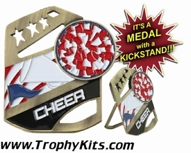 Cheer Cobra Kickstand Gold Award Medal