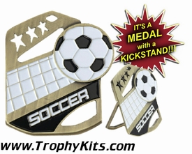 Soccer Cobra Kickstand Gold Award Medal
