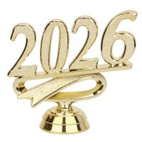 2 1/2" Gold "2026" Year Date Trophy Trim Piece