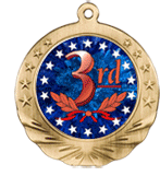 3D 3rd Place Motion Award Medal 2 3/4"