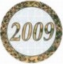 2" Hologram 2009 Year Mylar Trophy Insert