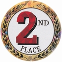 2" Hologram 2nd Place Mylar Trophy Insert