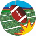 2" 3D Motion Trophy Insert - Football