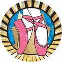 2" Sunburst Ballerina Mylar Trophy Insert