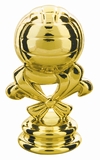 Gold 2 5/8" Gold Volleyball Trophy Trim Piece