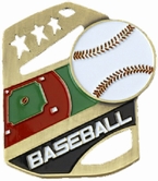 Baseball Cobra Kickstand Gold Award Medal