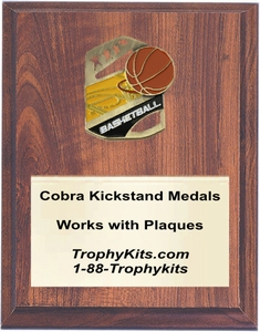 Cobra Kickstand Medal mounted on a plaque