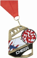 CHEER COBRA KICK-STAND MEDAL