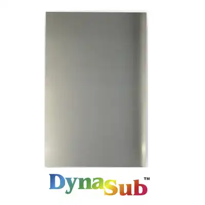 DynaSub Sublimation Blank Aluminum Sheet Stock - 24" x 48" Satin Silver