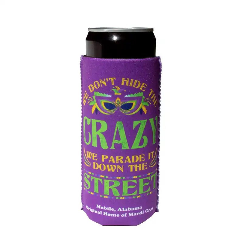 DyeTrans Sublimation Blank Neoprene Slip-On Slim Can & Aluminum Bottle Hugger - 12oz