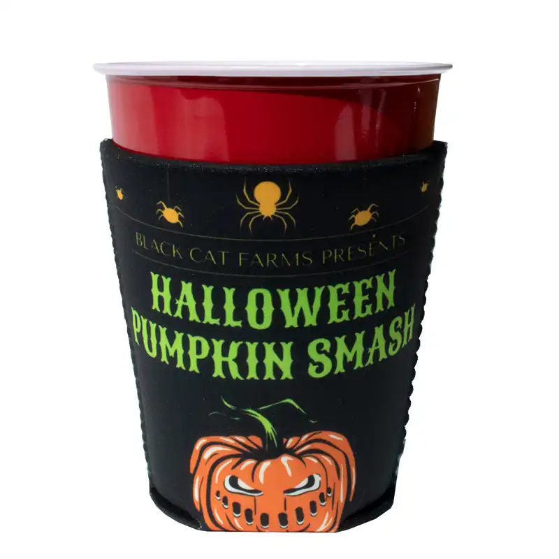 DyeTrans Sublimation Blank Neoprene Hugger - For 16oz Red Party Cups
