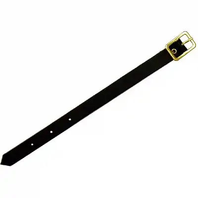 Black Leather Strap for Bagtags - 6"