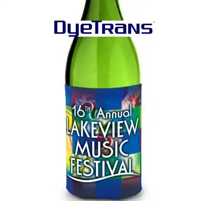 DyeTrans Sublimation Blank Neoprene Tall Water Bottle Hugger Sleeve