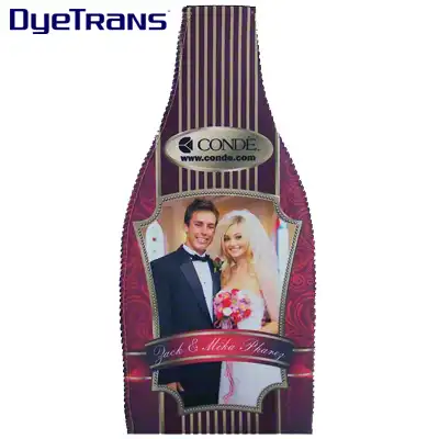 DyeTrans Sublimation Blank Neoprene Wine Bottle Sleeve
