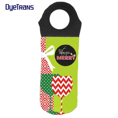 Sublimation Blank Neoprene Wine Tote Bag w/Black Handle