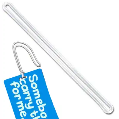 Clear Plastic Worm Loop - 9"