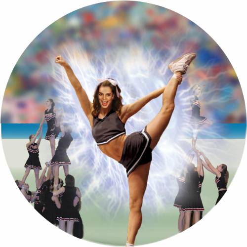 Cheerleader 3d Graphic 2 Insert 3d Graphic Inserts From Trophy Kits 