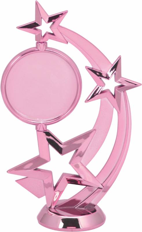 6 1 2 spinning pink astro star trophy figure insert holder trophy