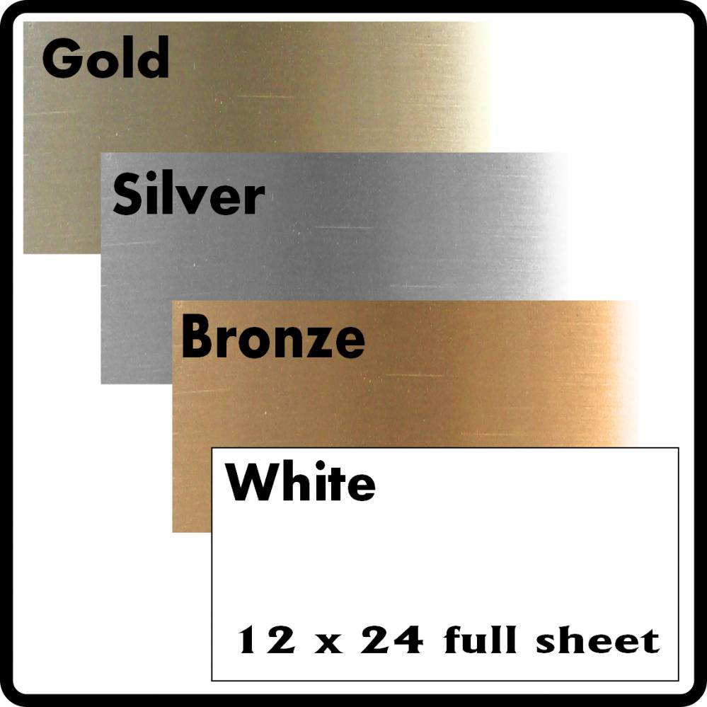 12 x 24 Sheet Sublimation Metal 4 Colors