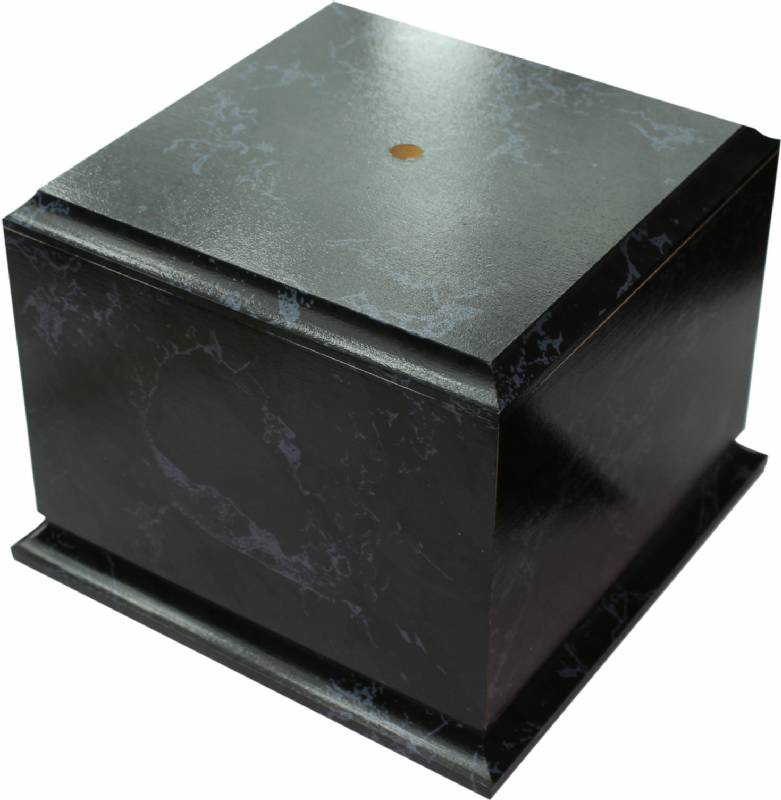 Black Marble Finish Cup Trophy Base 5 H x 6 1/2 W