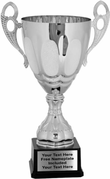 H070 Dollhouse Miniature Silver Trophy Loving Cup 